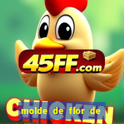 molde de flor de eva grande para imprimir